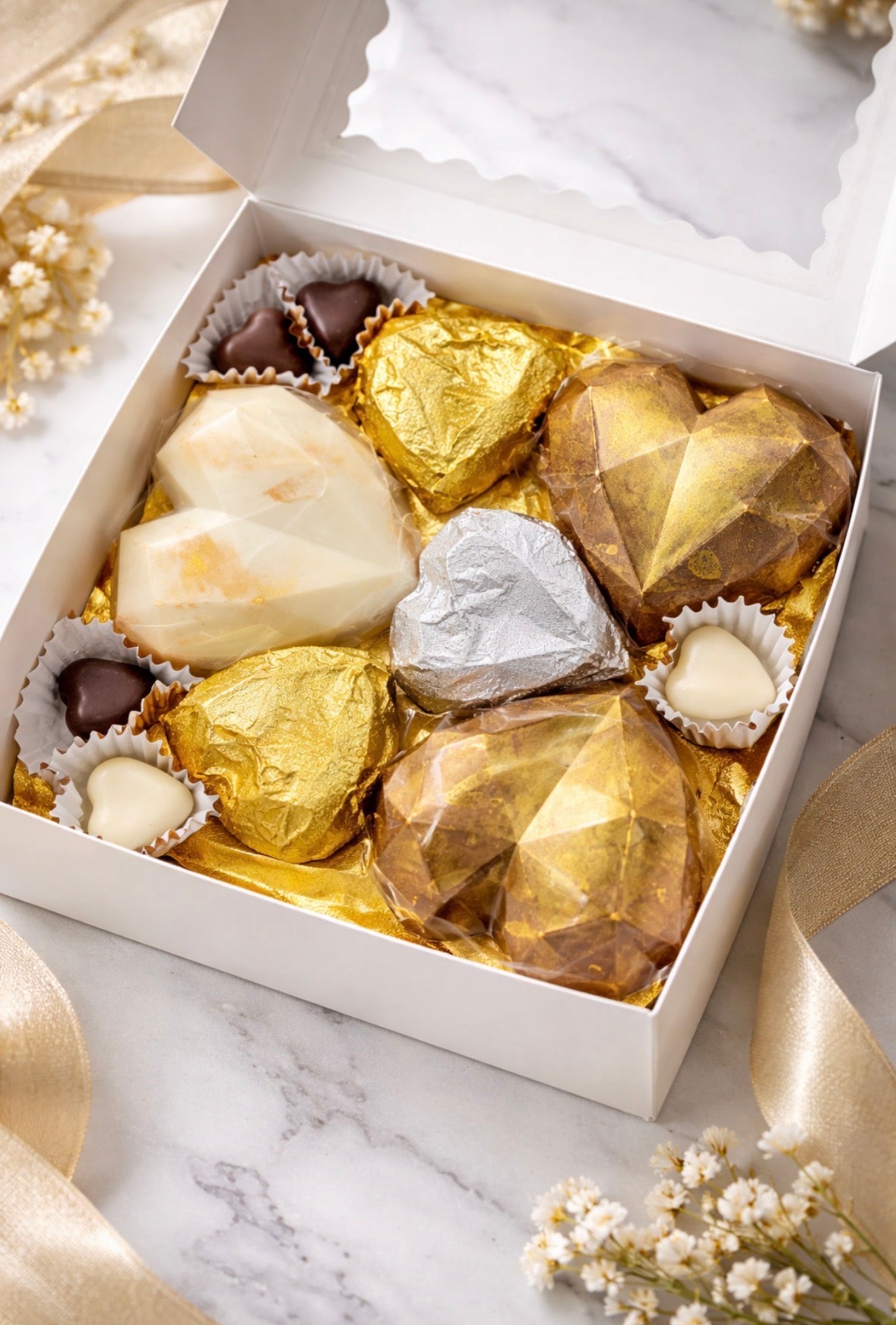 Valentines gift box the Kunafa Trio